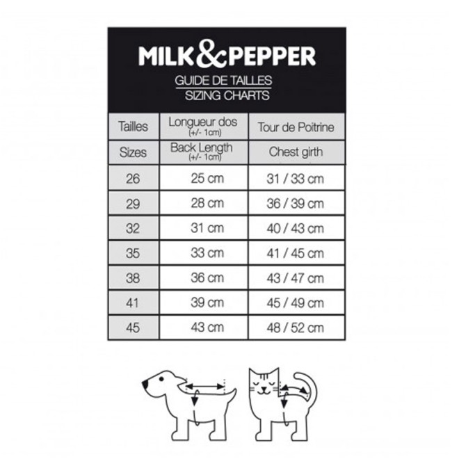 Milk & Pepper Surfer-Hundeshirt MANEA aus Baumwollgemisch
