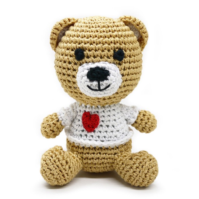 Häkel-Hundespielzeug LIEBLINGS-TEDDY