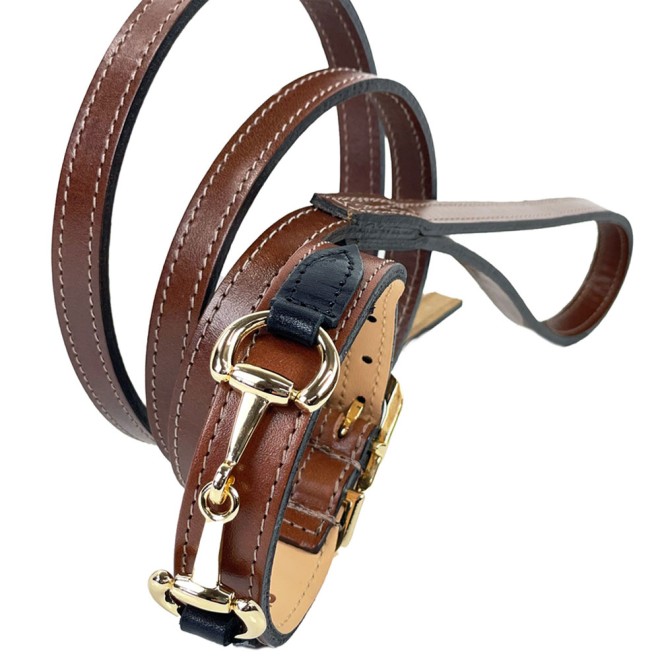 Hundehalsband TRENSE Hardware 22 Karat vergoldet