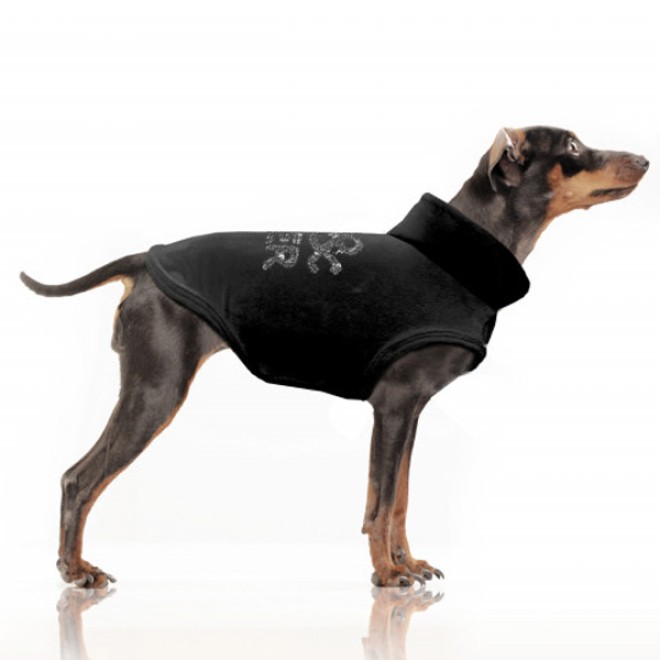 Milk & Pepper kuscheliger Hunde-Hoodie OSLO schwarz
