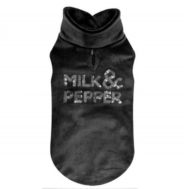 Milk & Pepper kuscheliger Hunde-Hoodie OSLO schwarz