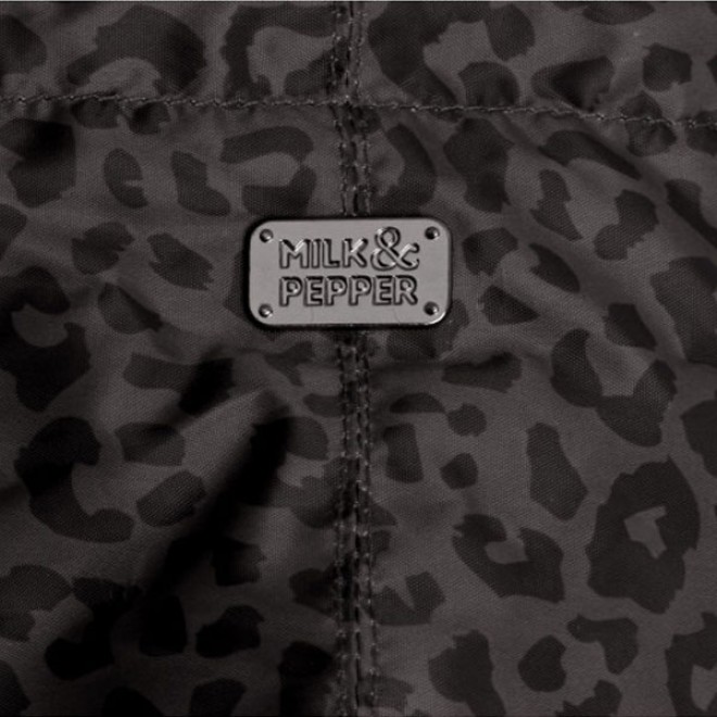 Milk & Pepper Hunderegenmantel SAVANA Leopard Black
