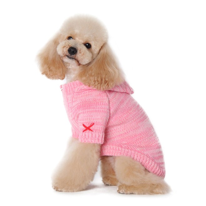 Hundestrickjacke Cozy pink - Kollektion NYC Gr. M