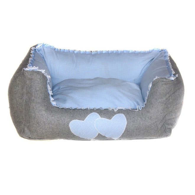 Hundebett Spatzerl blau