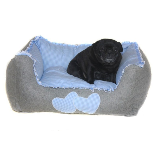 Hundebett Spatzerl blau