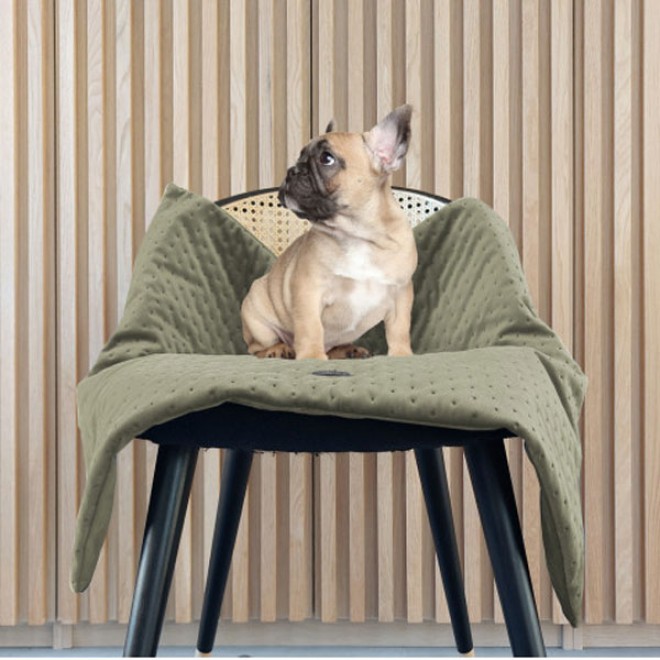 Milk & Pepper Hundedecke OPERA khaki