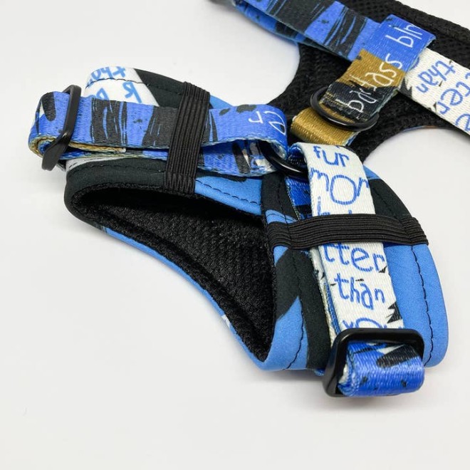 Atmungsaktives Hundegeschirr California Blue