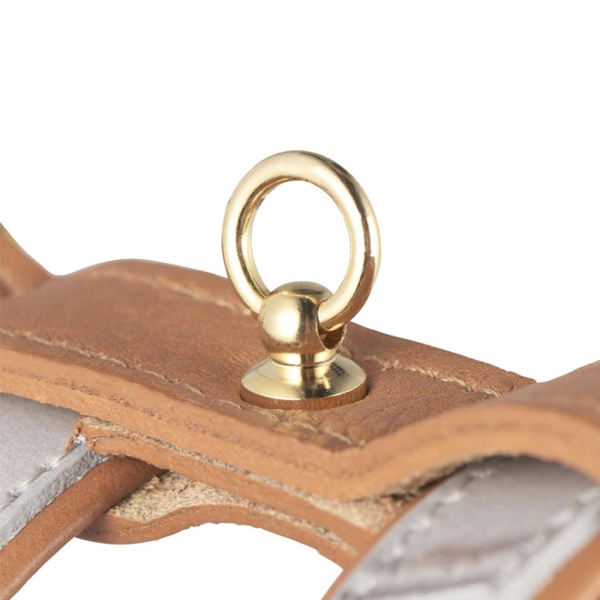 Exklusives Leder-Hundegeschirr Milano Grey