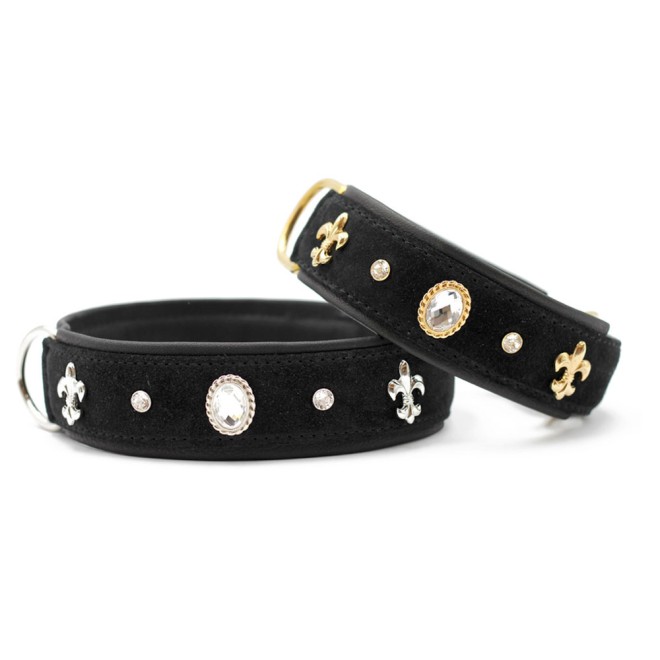 Hundehalsband Landlord schwarz, Längen 35 - 75 cm