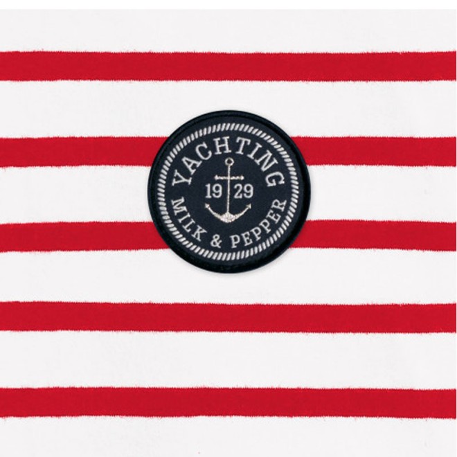 Milk & Pepper maritimes Hundehalstuch GURVAN YACHTING rot