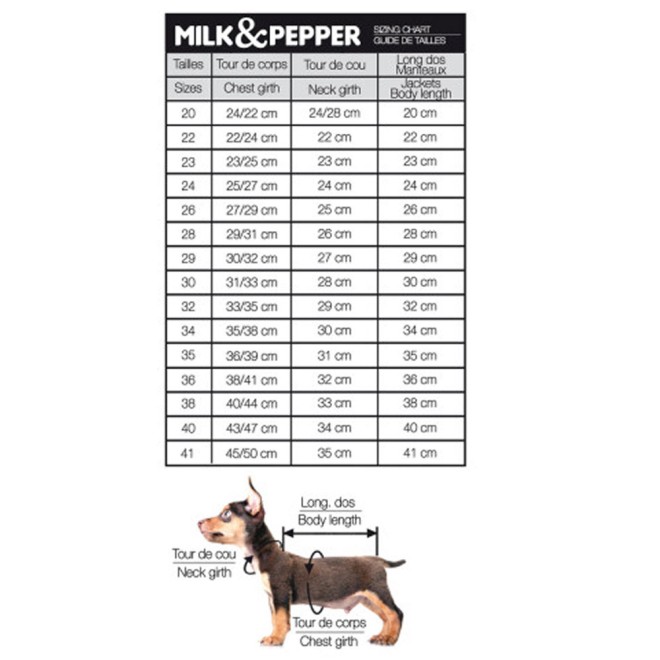 Milk & Pepper Hundejacke Hanki Red für kleine Rassen Gr. 32