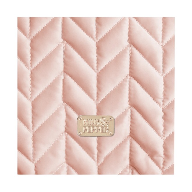 Milk & Pepper Wende-Hundemantel Mariette rosa/taupe