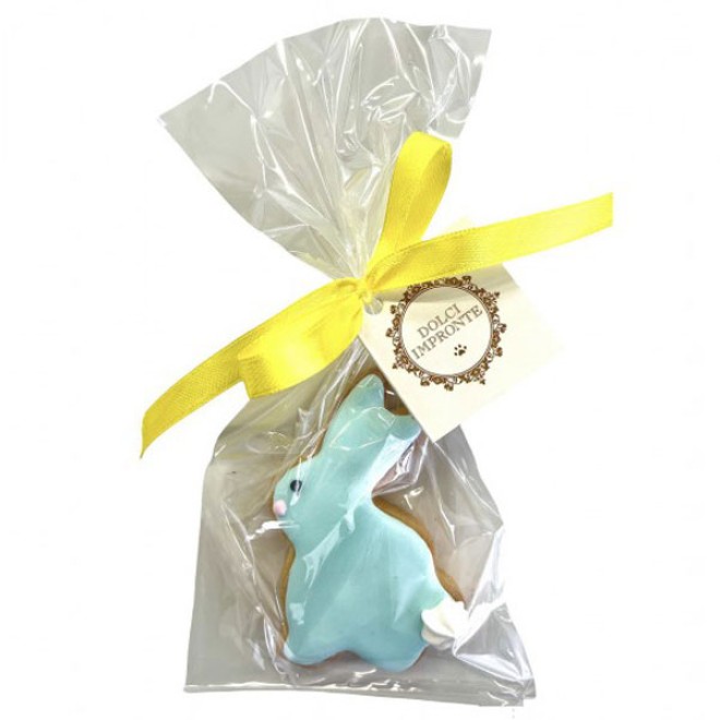 Hundekeks-Osterhase blau & rosa