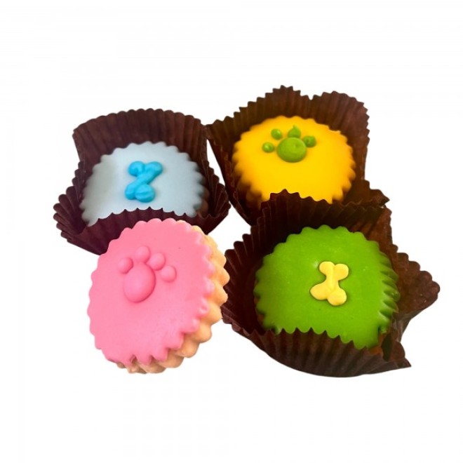 Cupcakes für Hunde 4 Stück in Geschenkbox