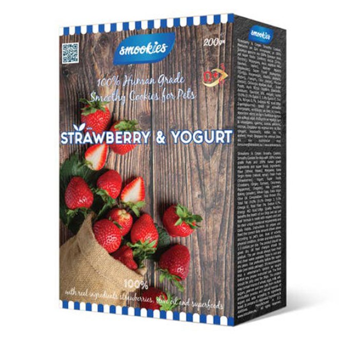 Hundekekse Erdbeere & Joghurt plus Superfoods