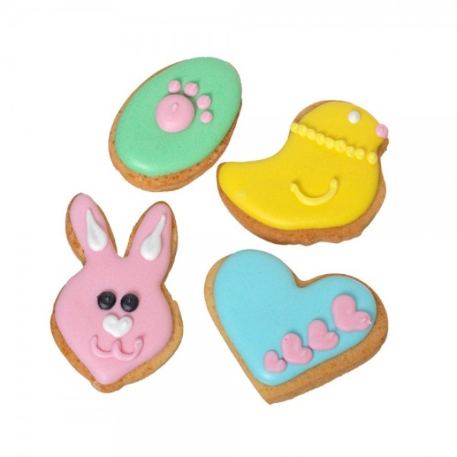 Oster-Hundekekse 4 Stück in Geschenkbox