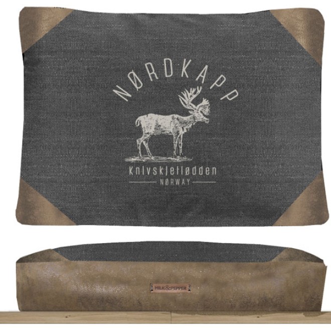 Milk & Pepper Komfort-Hundekissen Nordkapp Grau