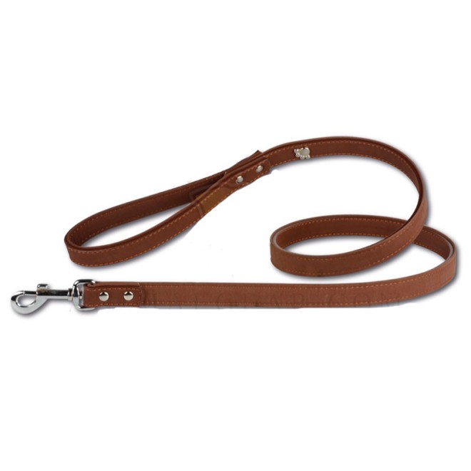 Hundeleine GIB PFÖTCHEN braun