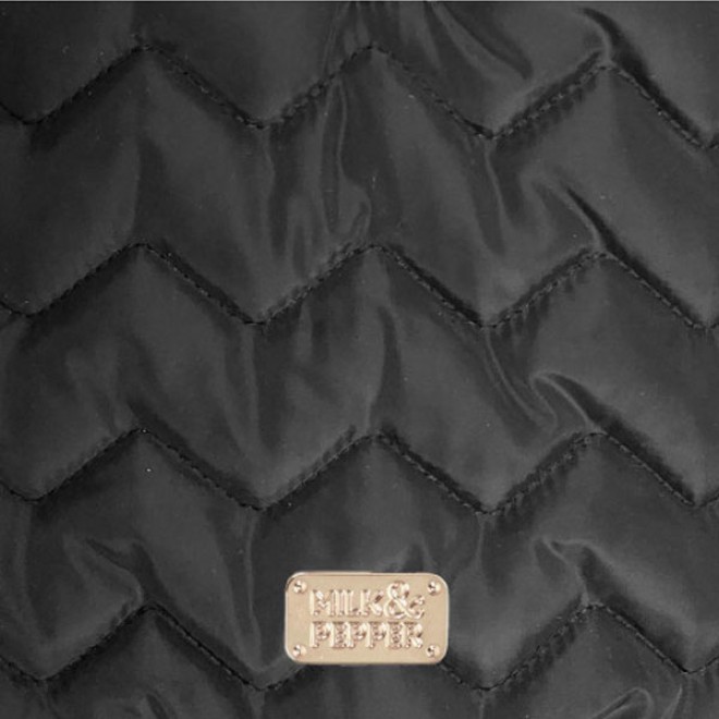 Milk & Pepper Stepp-Hundemantel Indira mit Fellkragen