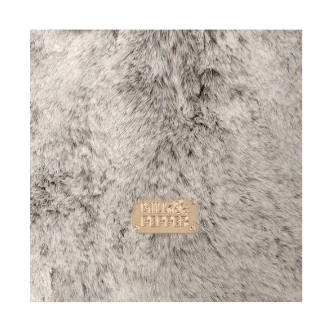 Milk & Pepper Wende-Hundemantel Mariette rosa/taupe