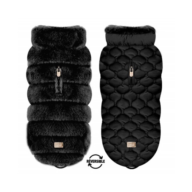 Milk & Pepper Hundemantel MYA zum Wenden schwarz