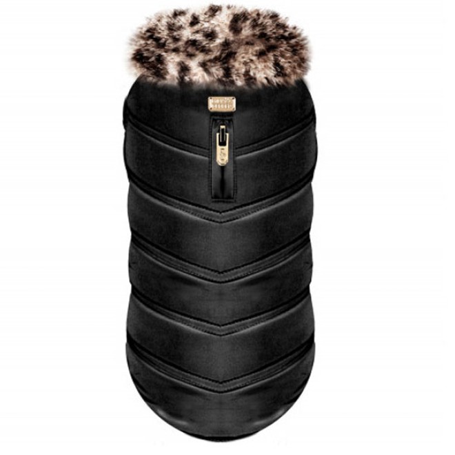 Milk & Pepper Stepp-Hundemantel Serengeti mit Leo-Fellkragen