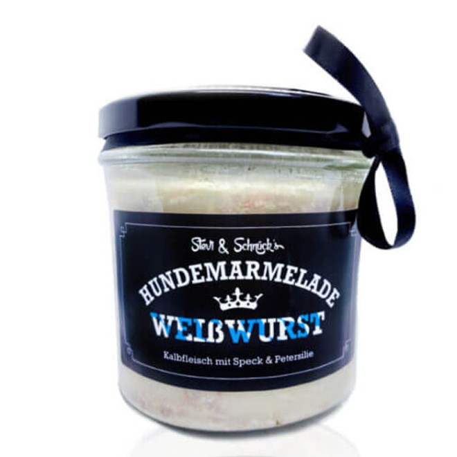 Hundemarmelade WEISSWURST-Style