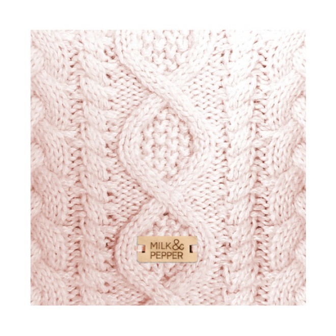 Hundepullover IRVIN rose mit Strickmuster