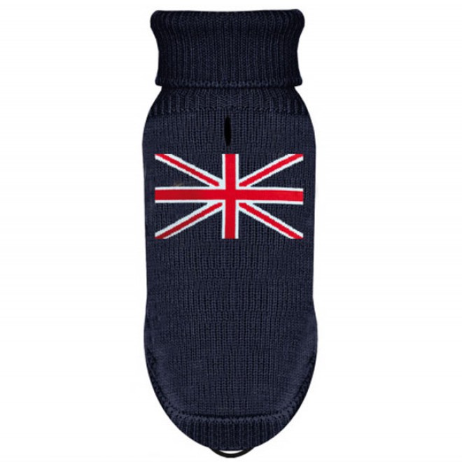 Milk & Pepper Hundepullover Union Jack auch für Mops & Bully