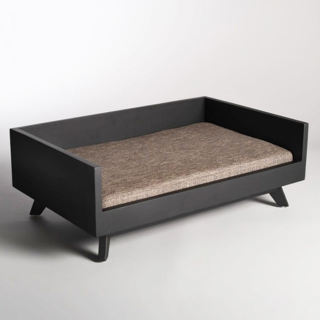 Design Holz-Hundesofa Scandic Style schwarz