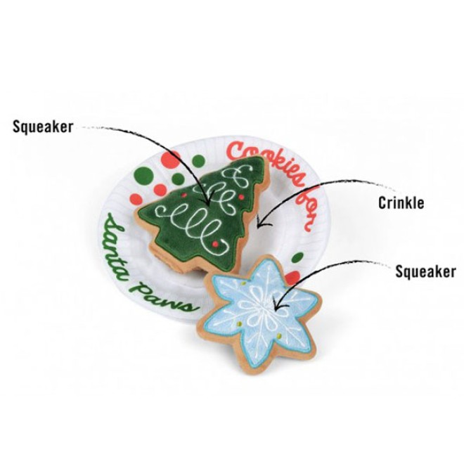 Hundespielzeug Merry Woofmas Xmas Eve Cookies - Kekse zum Spielen