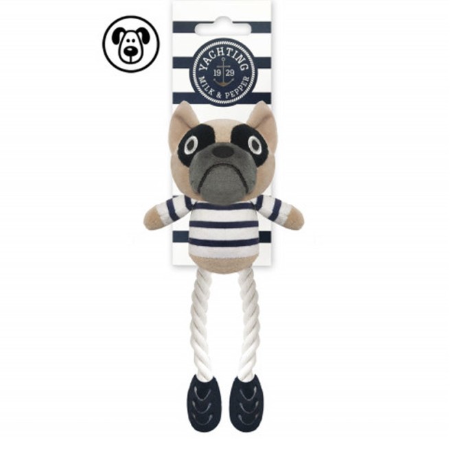 Maritimes Hundespielzeug Yachting BULLY Milk & Pepper