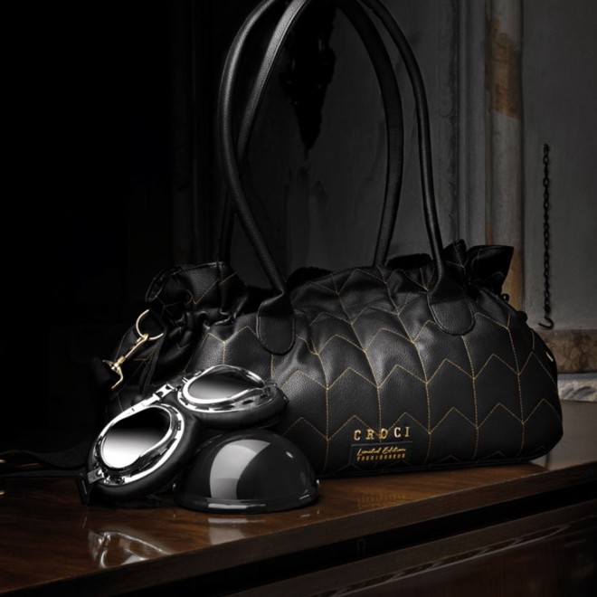 Exklusive Hundetasche Croci Black - Limited Edition