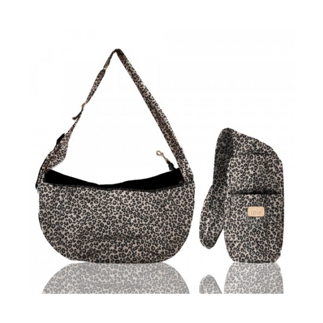 Milk & Pepper Hundetasche KESHIA mit Leoparden-Muster