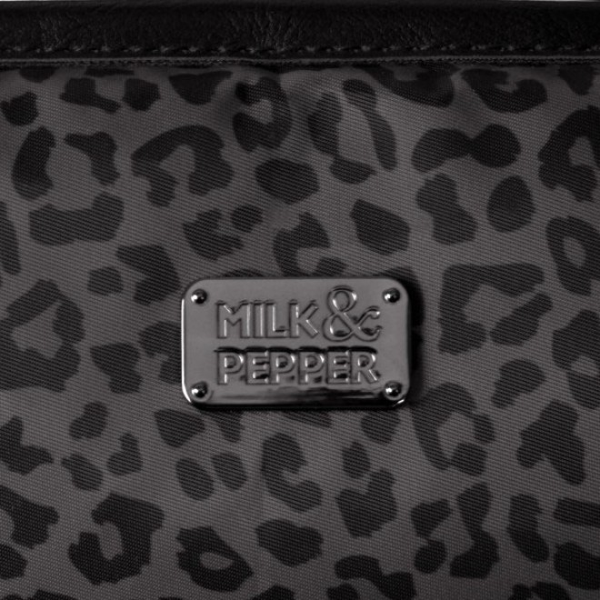 Luxus-Hundetasche Kruger Leopard Black Milk & Pepper