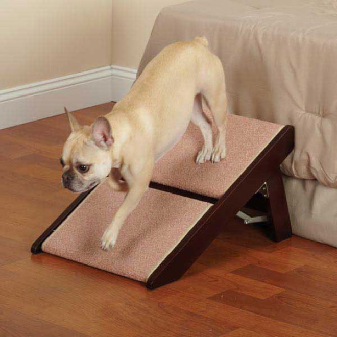 Kombi-Hundetreppe und Rampe aus Holz (2 Stufen) - ANGEBOT