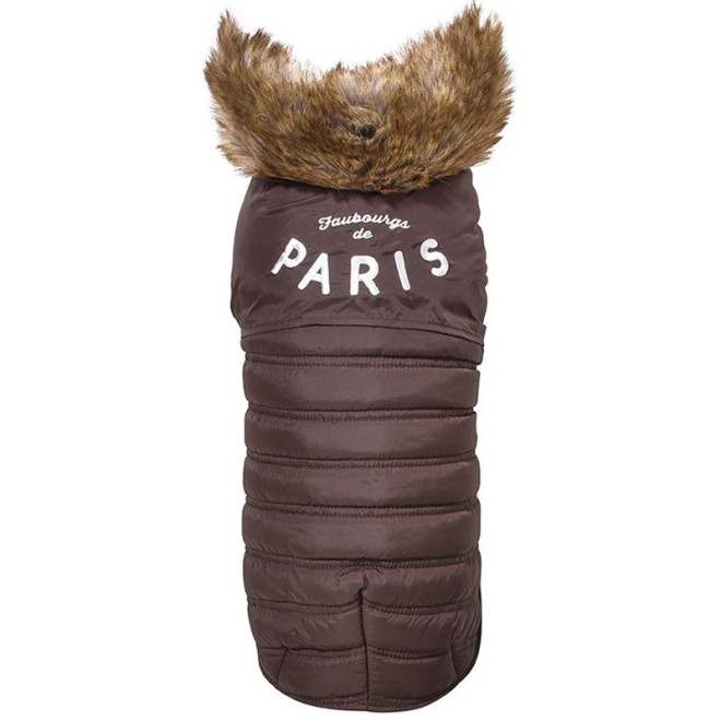 Hundeweste mit Fellkragen PARIS