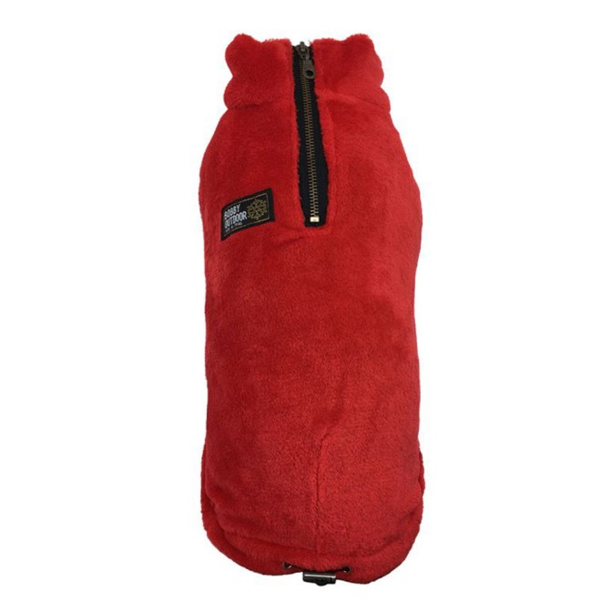 Hundeweste Snowflake Bordeaux aus Kuschel-Fleece Gr. 32S