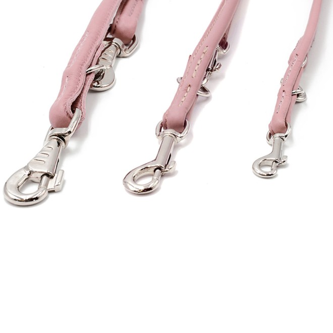 Rundleine Rinds-Nappaleder rosa 120, 200 cm