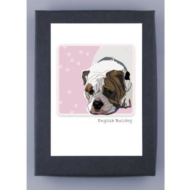 Grußkartenset Englische Bulldogge