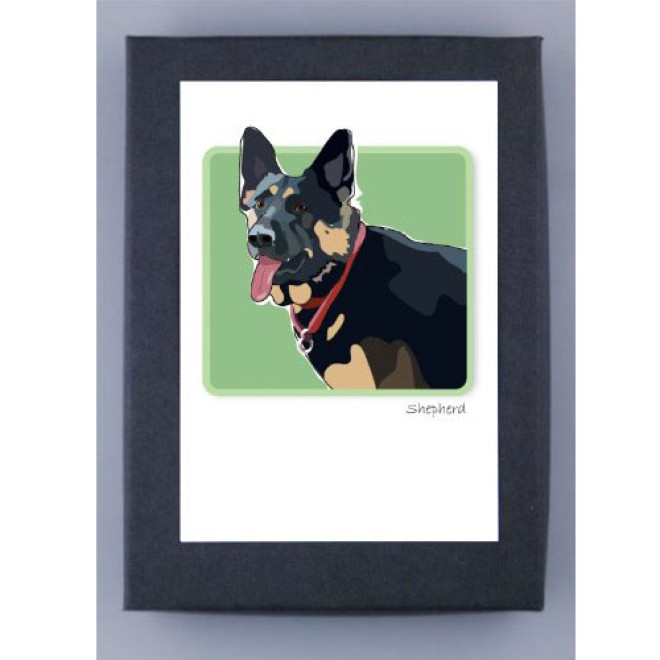 Grußkartenset Schäferhund