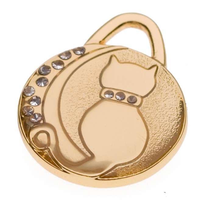 Katzen-Gravurmarke MOON gold