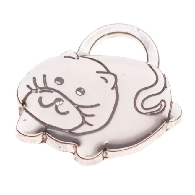 Katzen-Gravurmarke MOPPELCHEN silber