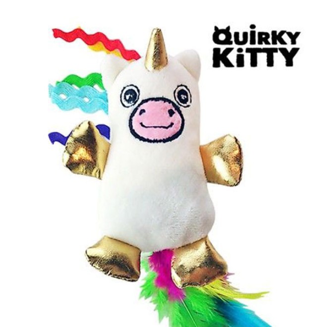 Einhorn-Katzenspielzeug mit Katzenminze und Matatabi