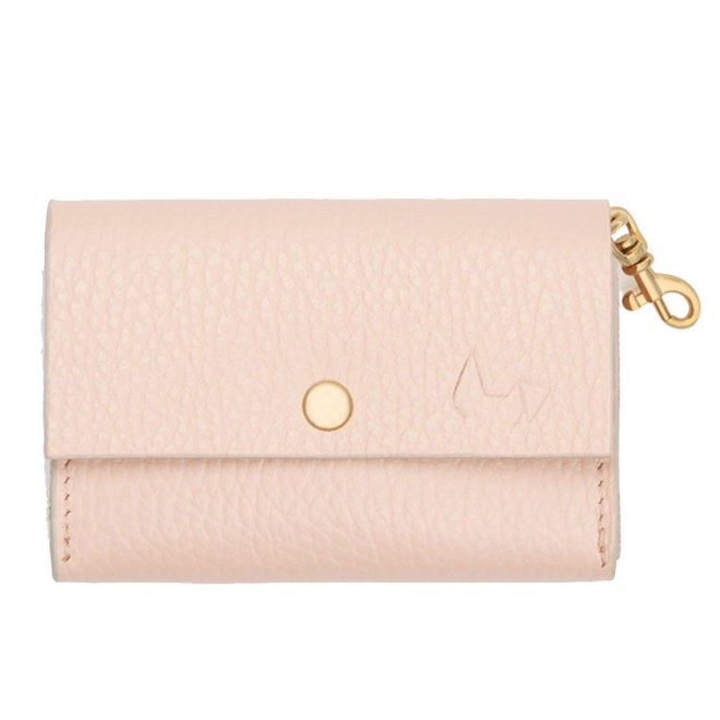 Kotbeutelspender Roma aus Leder apricot