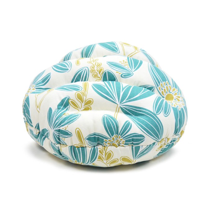 Burger-Hundebett mit Kuschel-Faktor Flower Power