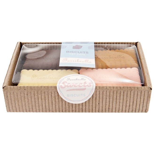 Latex-Hundespielzeug Kekse in Geschenkbox