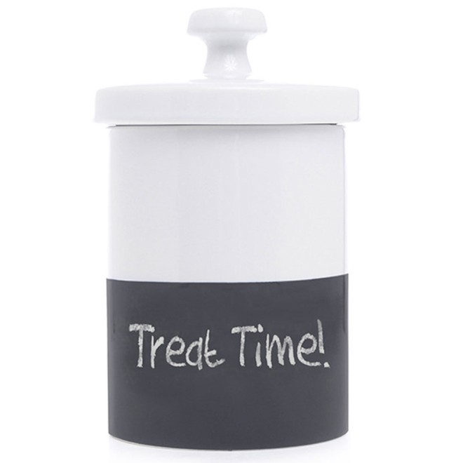 Leckerlidose mit Kreidetafel zum Beschriften, Futterdose zum Beschriften