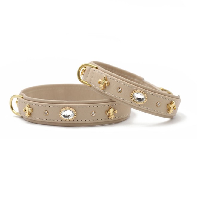 Hundehalsband Landlord elfenbein, Längen 35 - 75 cm