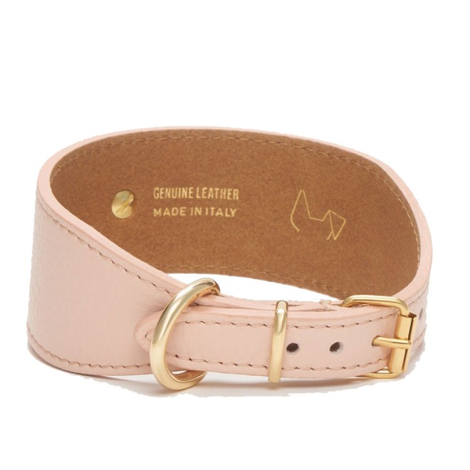 Windhundhalsband Roma Leder apricot